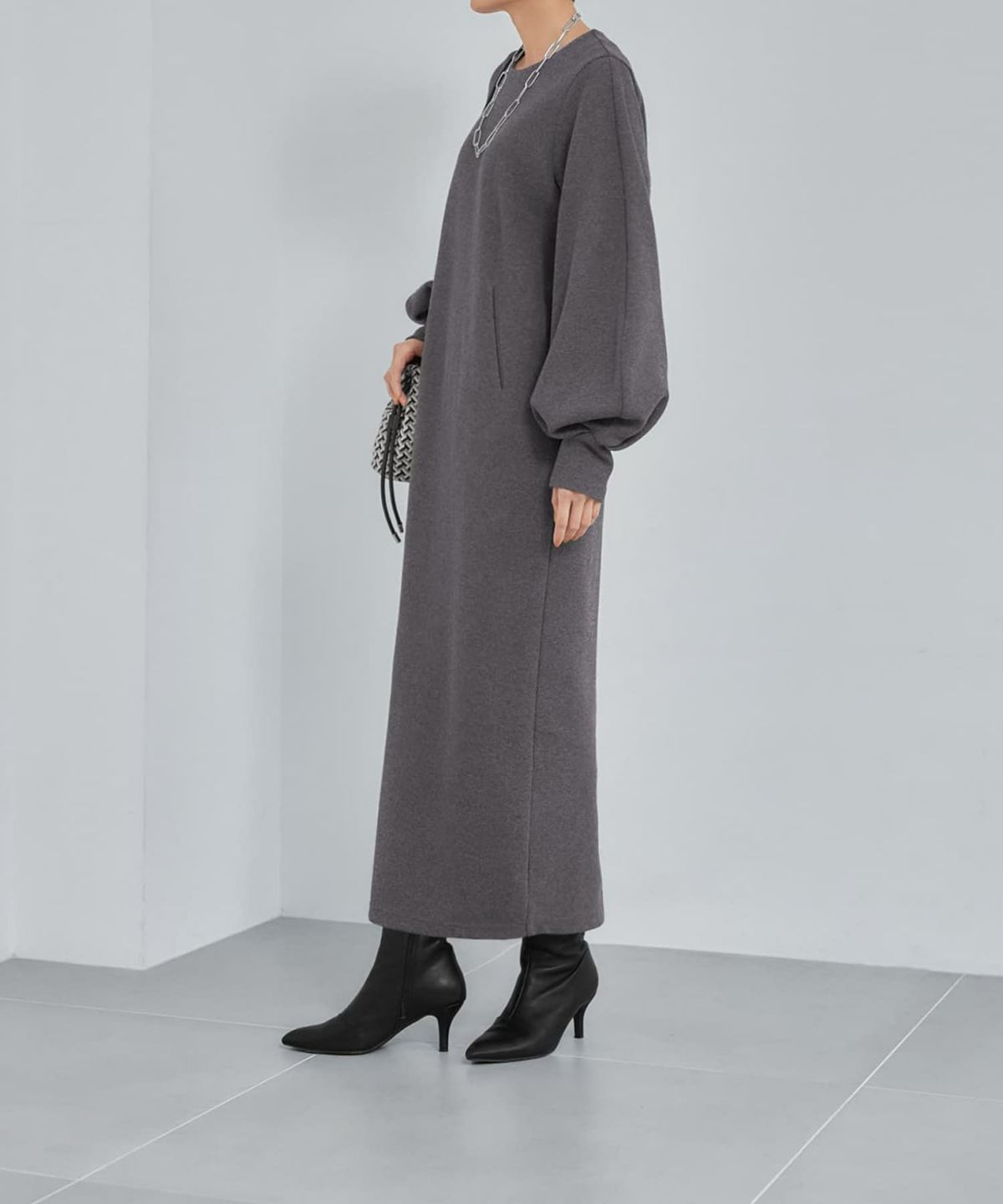 着用イメージ 165cm ダークグレー 02サイズ