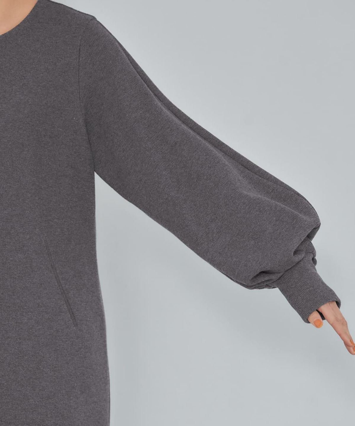 着用イメージ 165cm ダークグレー 02サイズ