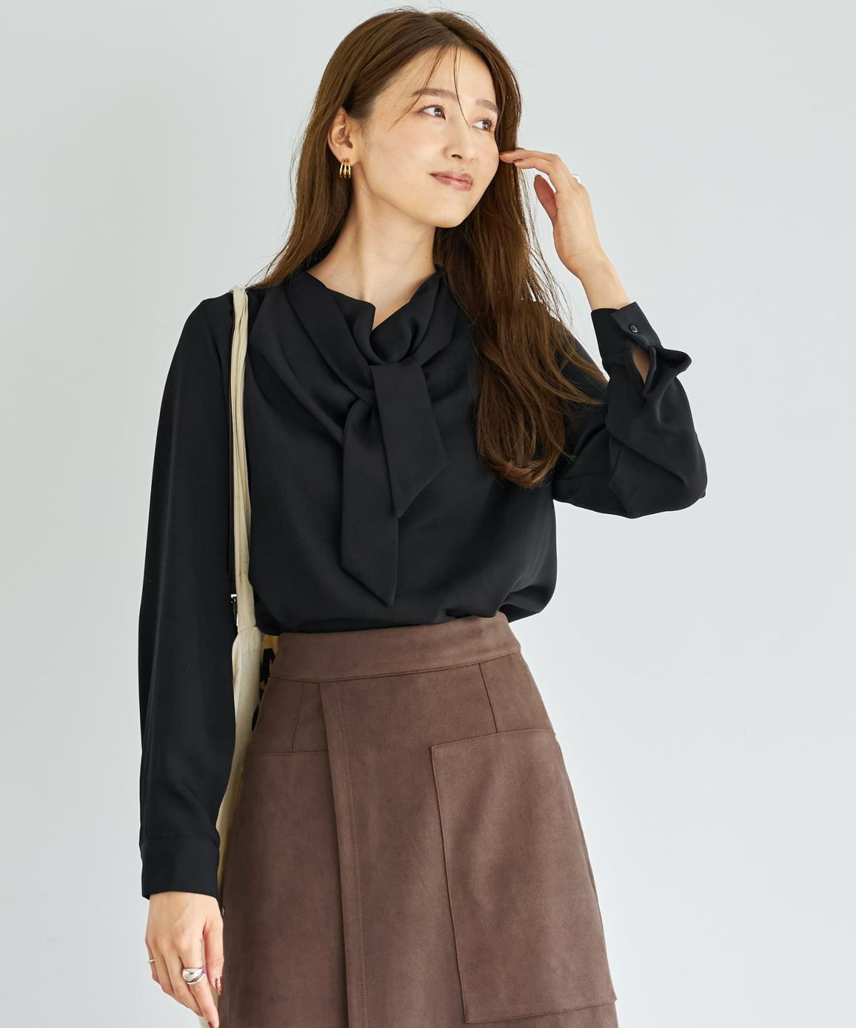 着用イメージ 166cm ブラック