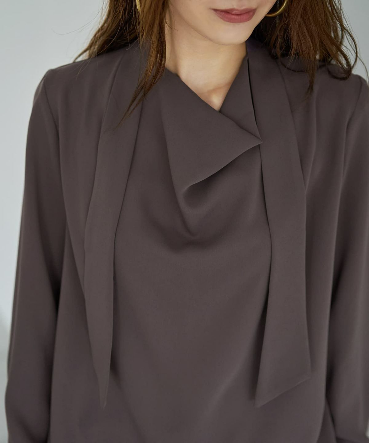 着用イメージ 166cm アッシュブラウン