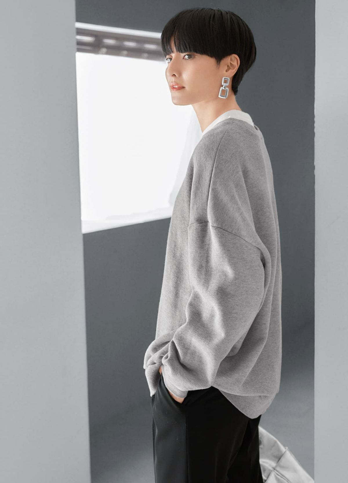 着用イメージ 165cm ホワイト