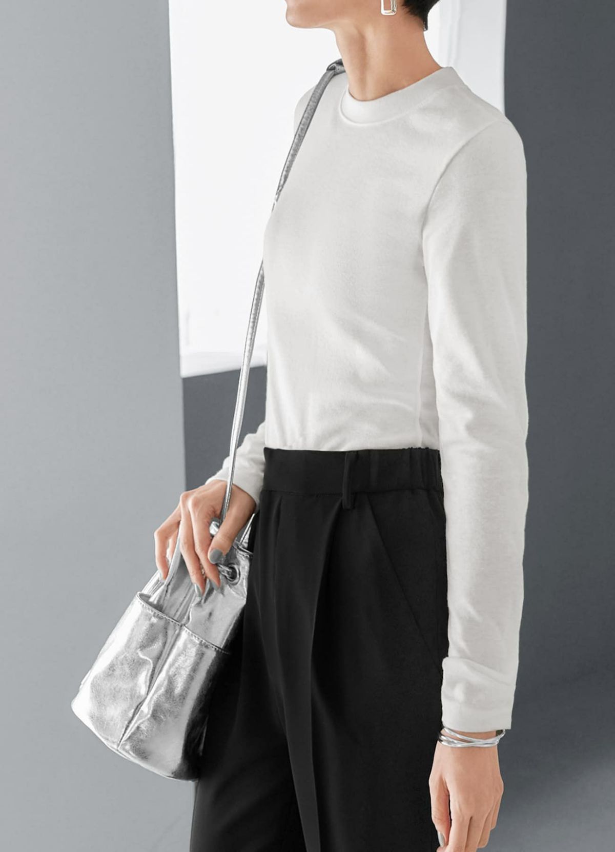 着用イメージ 165cm ホワイト