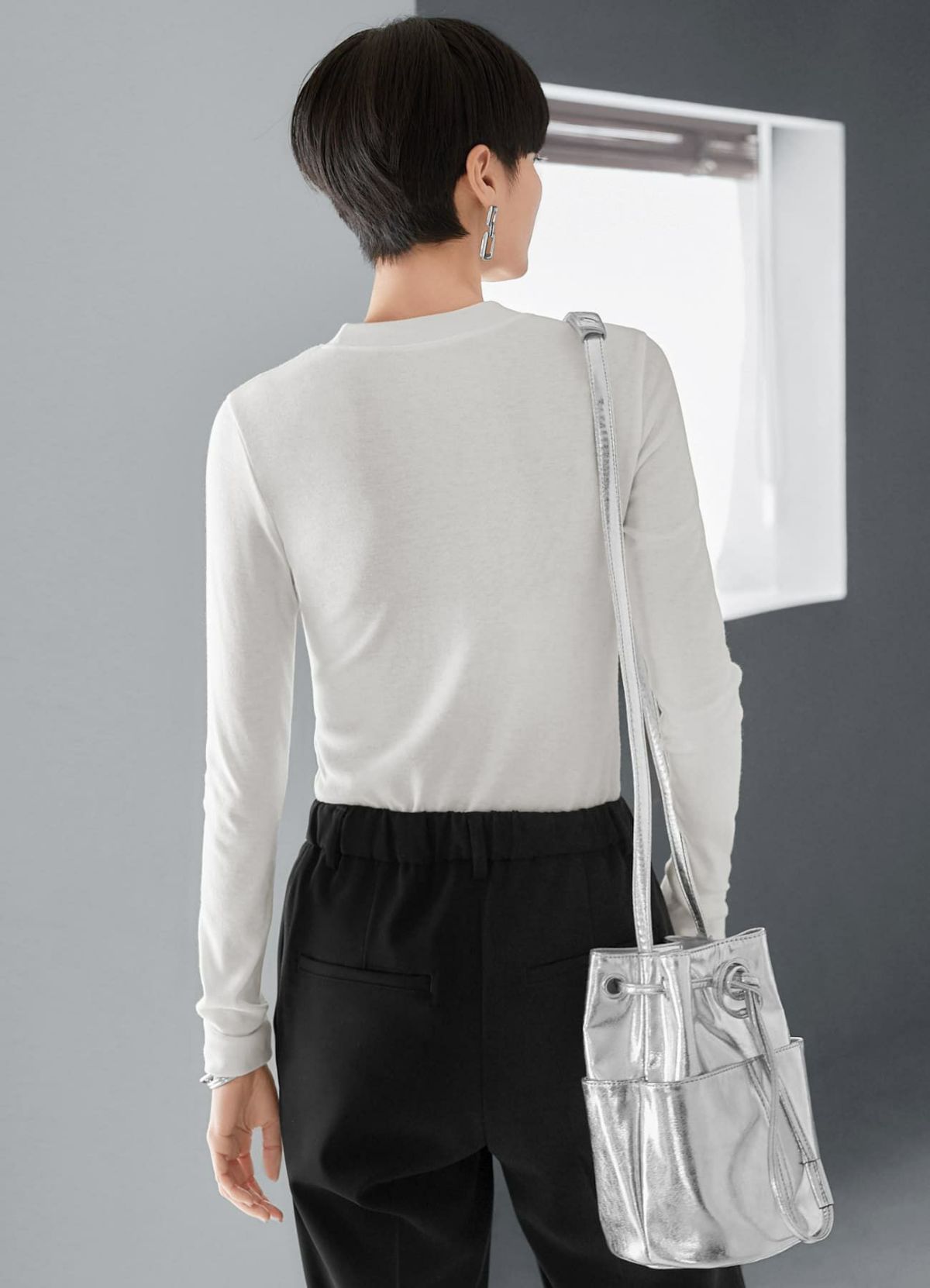 着用イメージ 165cm ホワイト