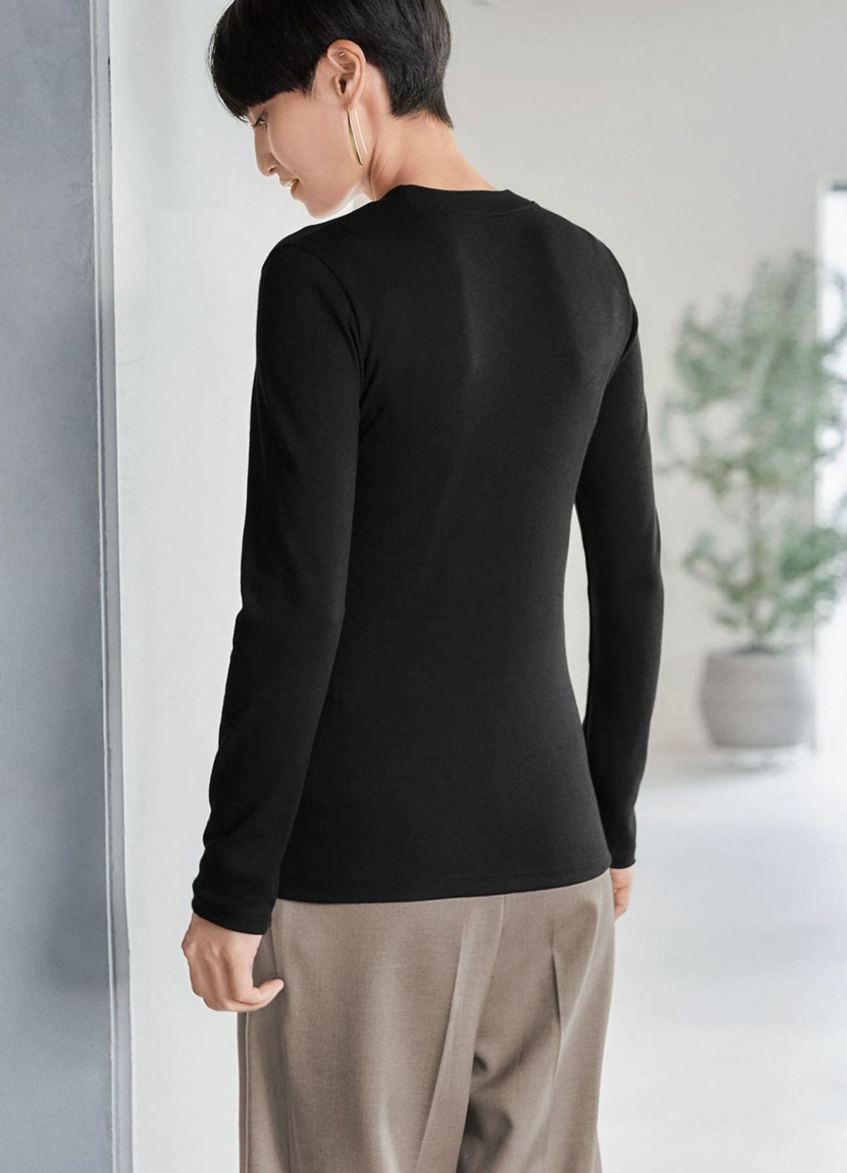 着用イメージ 165cm ブラック