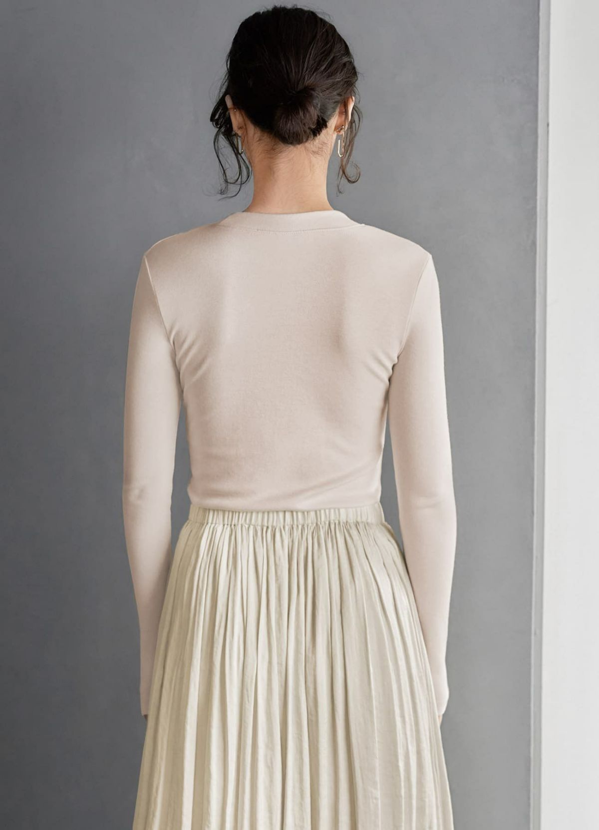 着用イメージ 165cm ベージュ