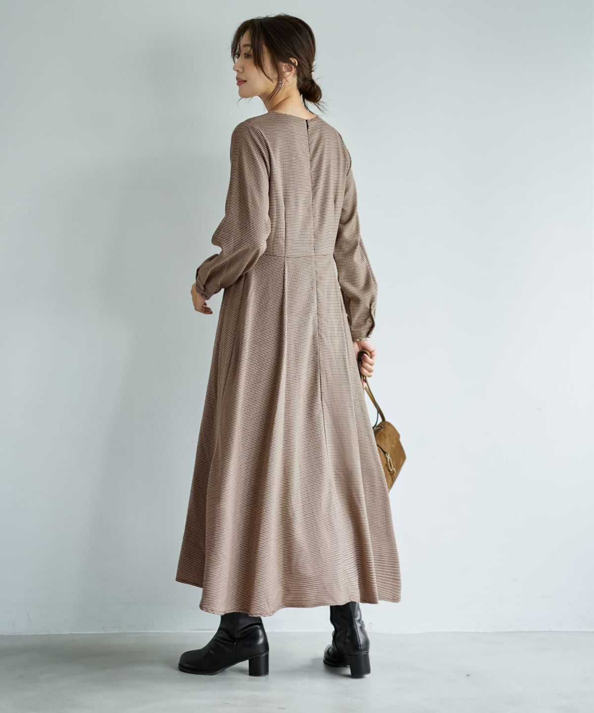 着用イメージ 166cm ベージュミックス 02サイズ