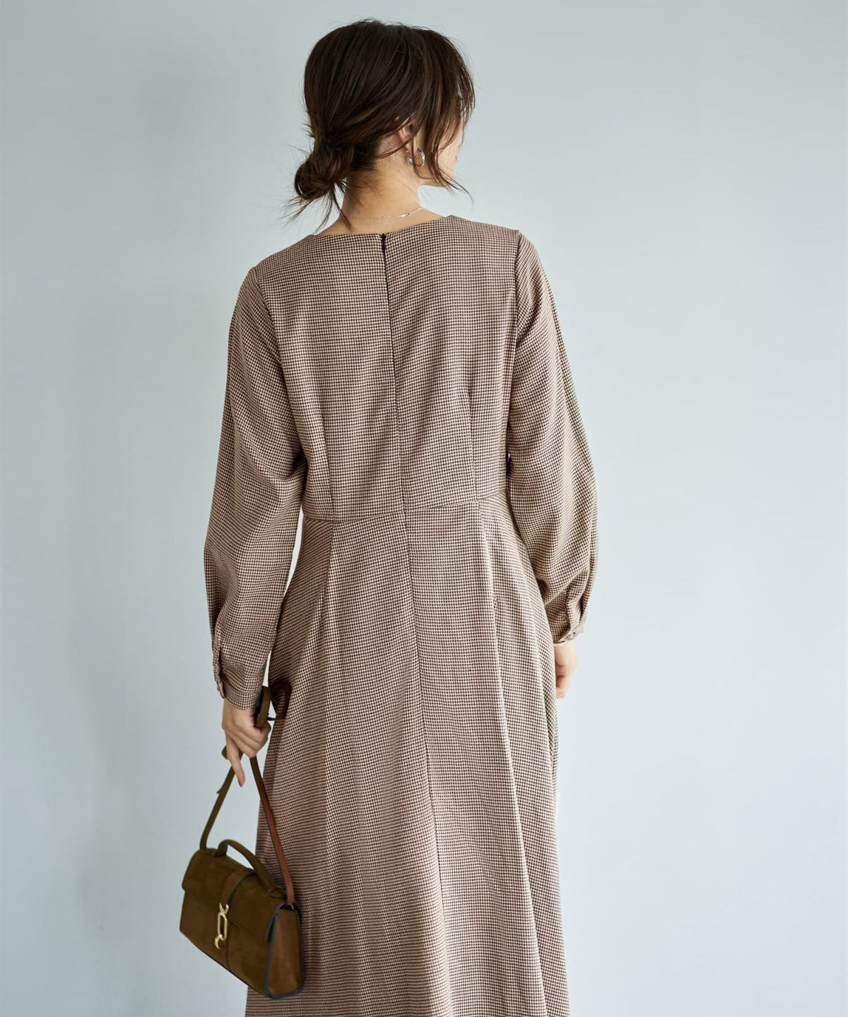 着用イメージ 166cm ベージュミックス 02サイズ