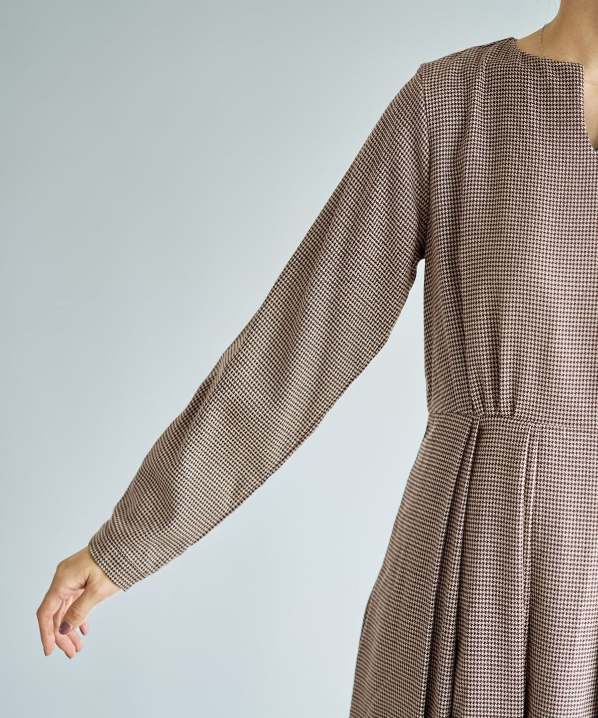 着用イメージ 166cm ベージュミックス 02サイズ