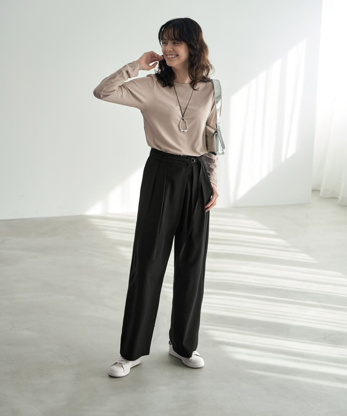 着用イメージ 167cm Sサイズ ブラック