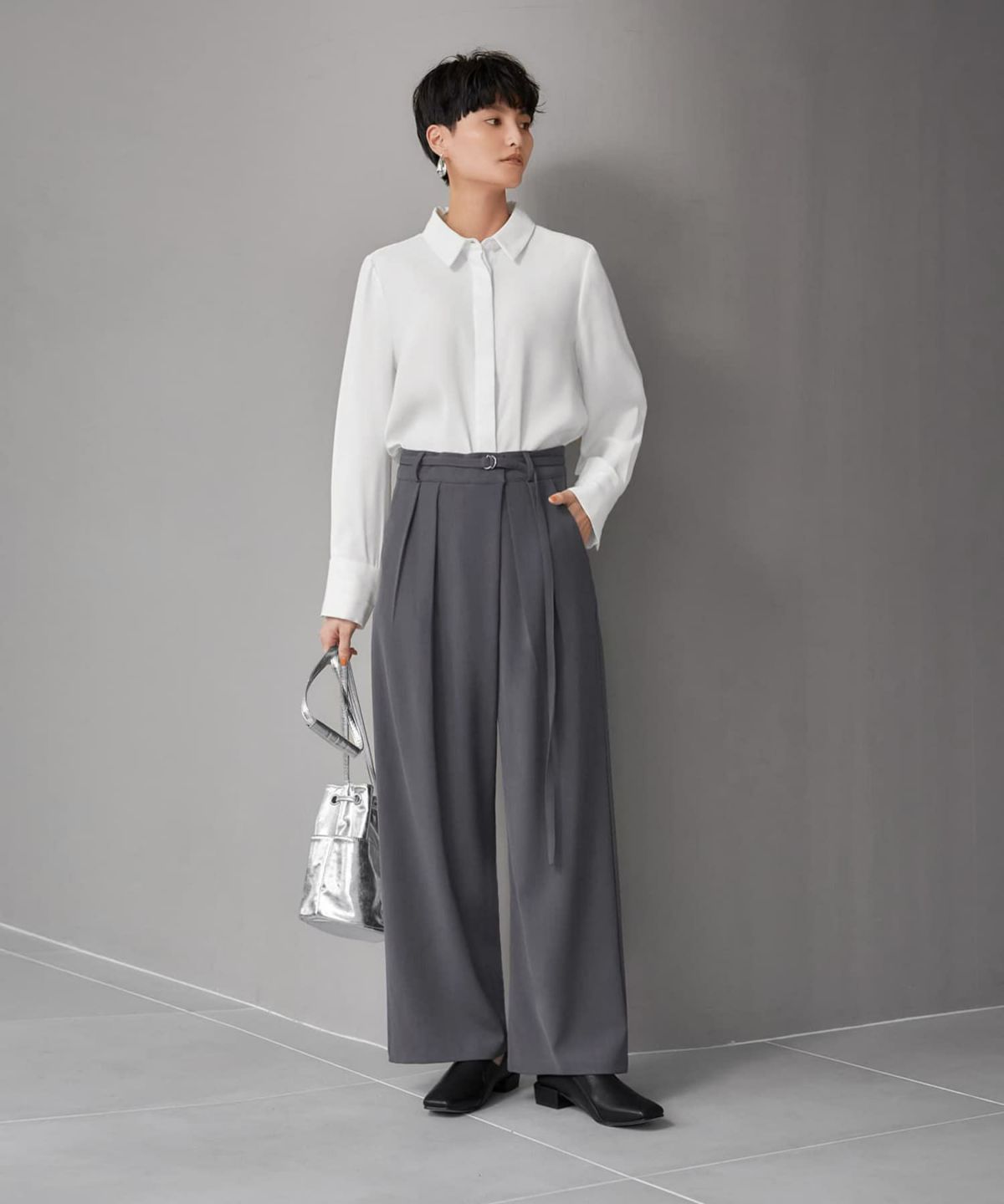 着用イメージ 165cm Sサイズ グレー