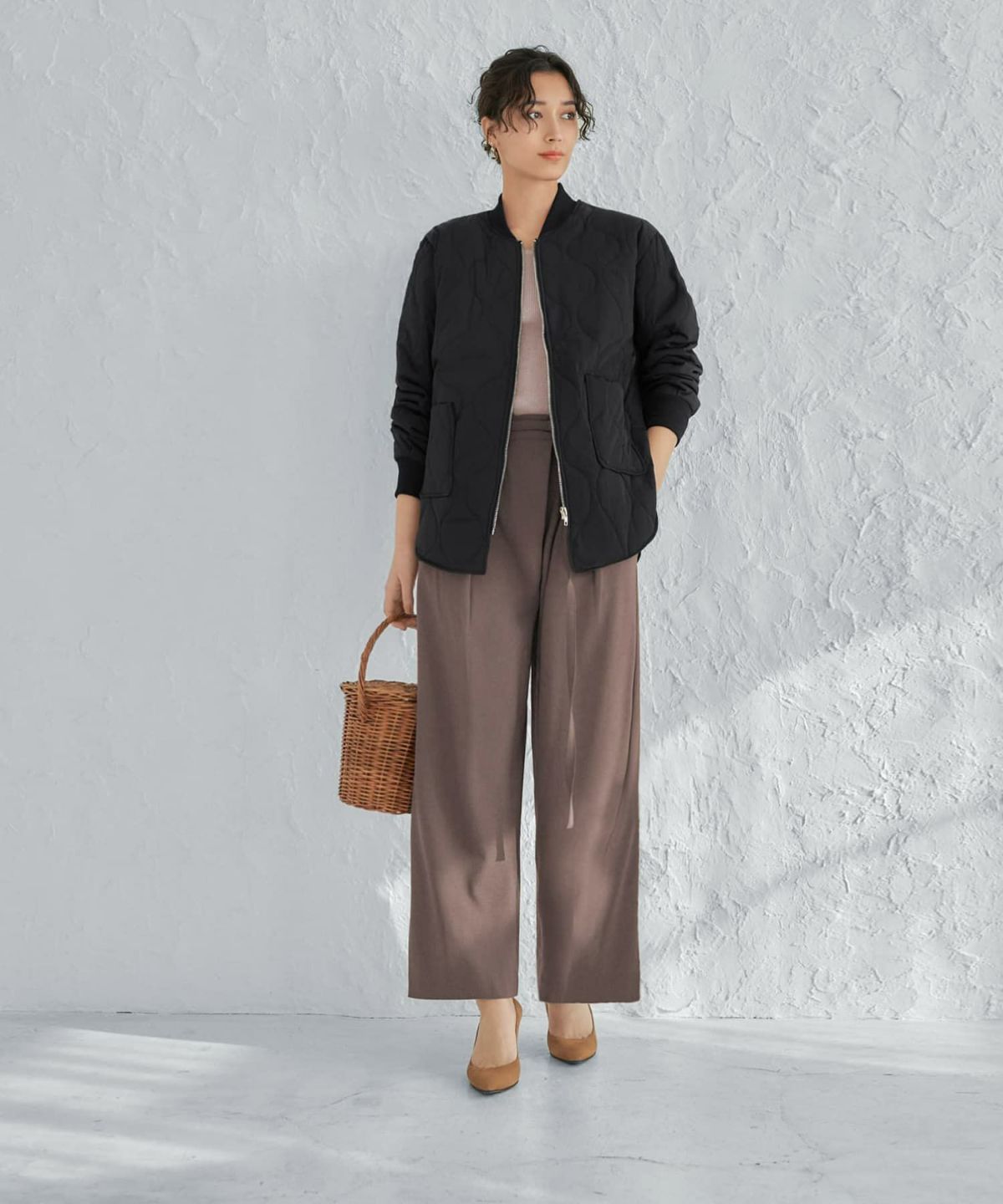 着用イメージ 165cm Sサイズ ライトブラウン