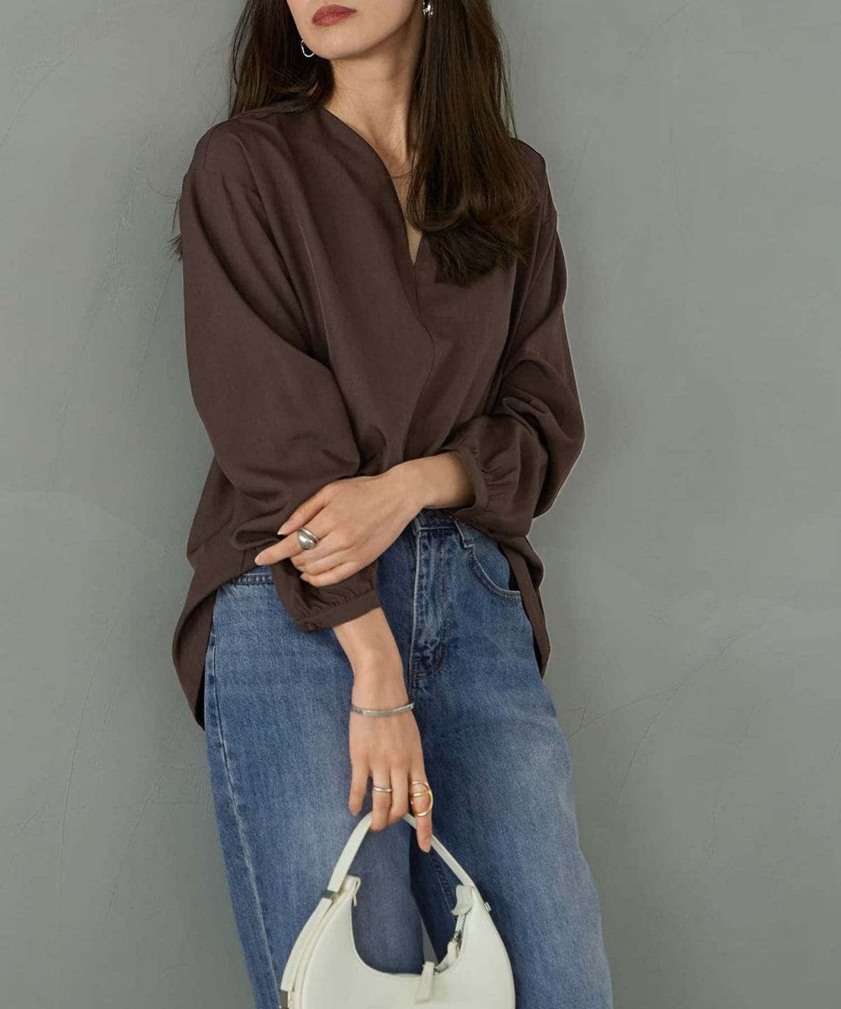 着用イメージ 165cm ブラウン