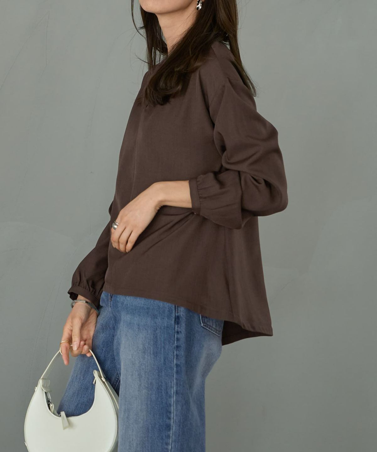 着用イメージ 165cm ブラウン