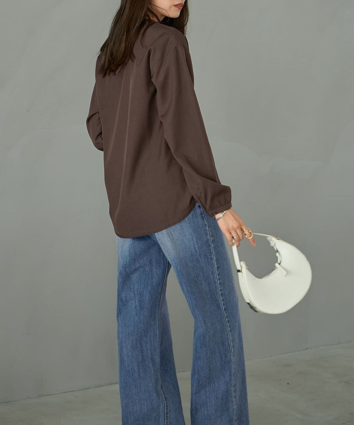 着用イメージ 165cm ブラウン