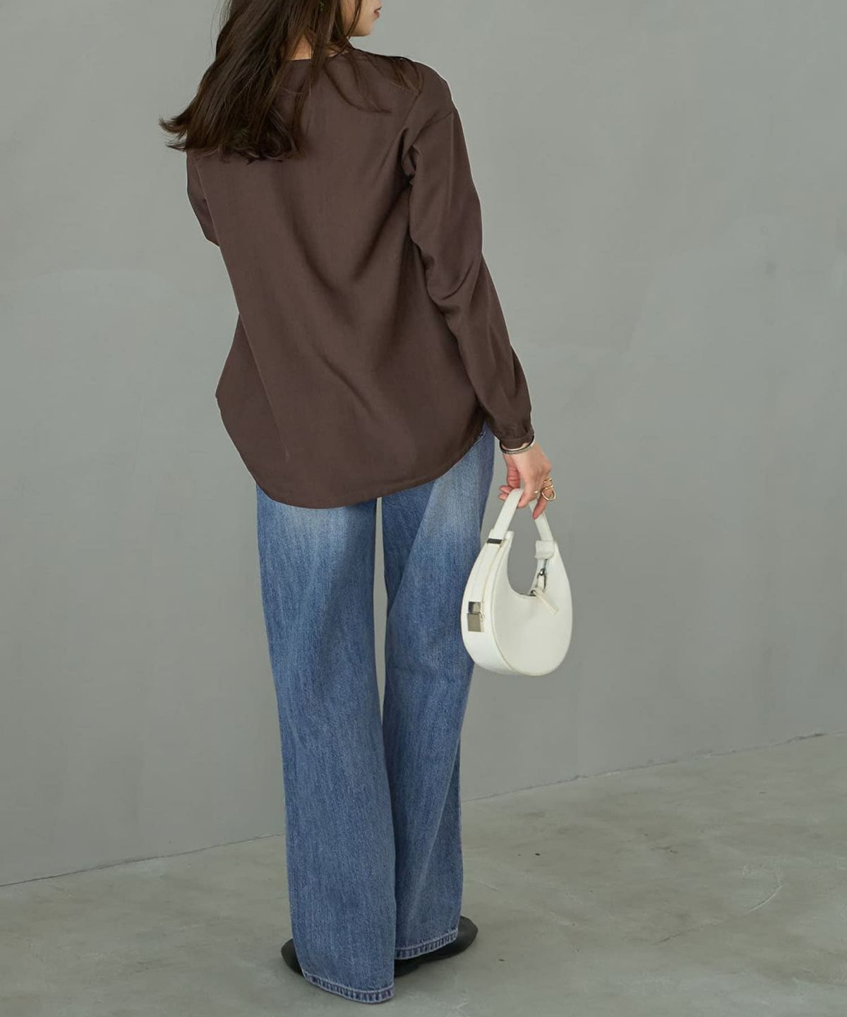 着用イメージ 165cm ブラウン