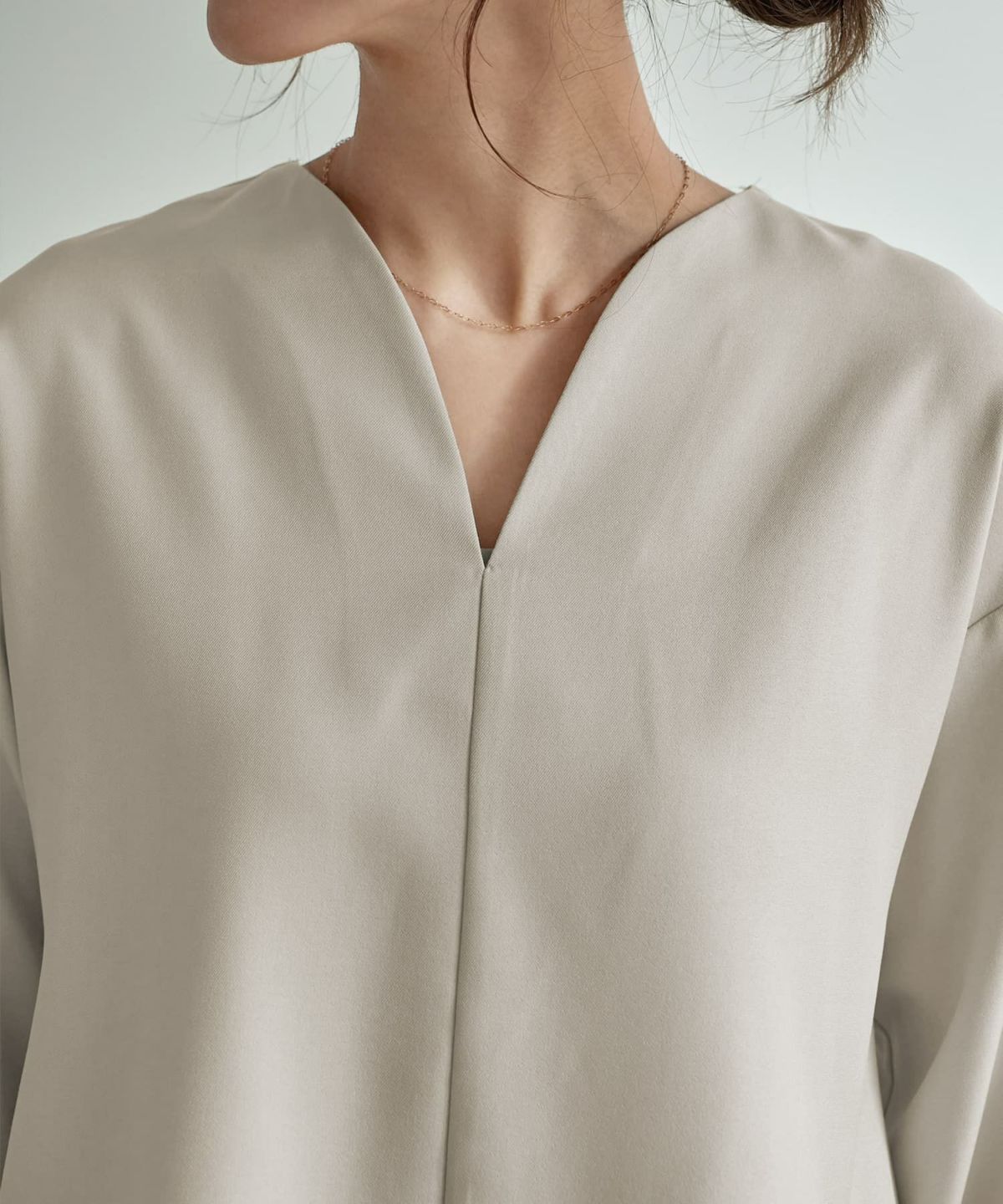 着用イメージ 166cm エアリーグレー