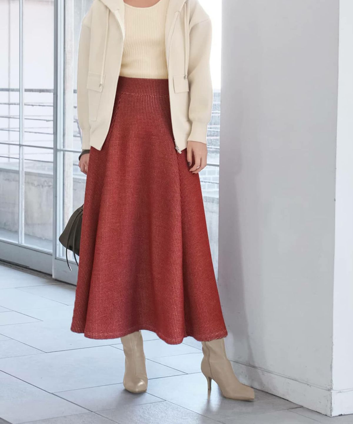 着用イメージ 165cm 着用サイズ S レッド