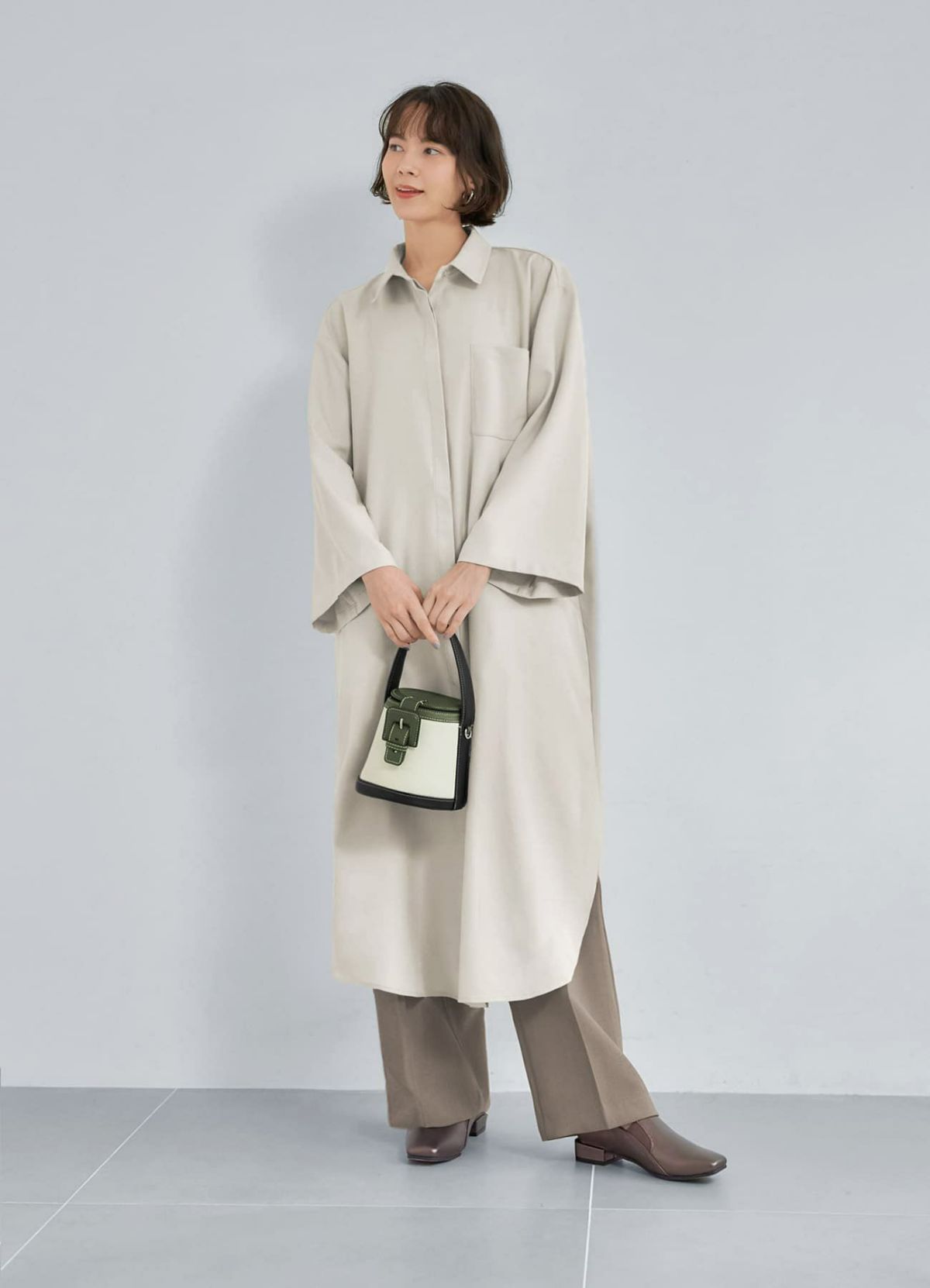 着用イメージ 168cm メタリック