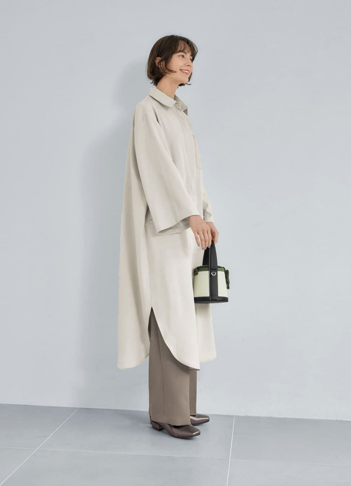 着用イメージ 168cm メタリック