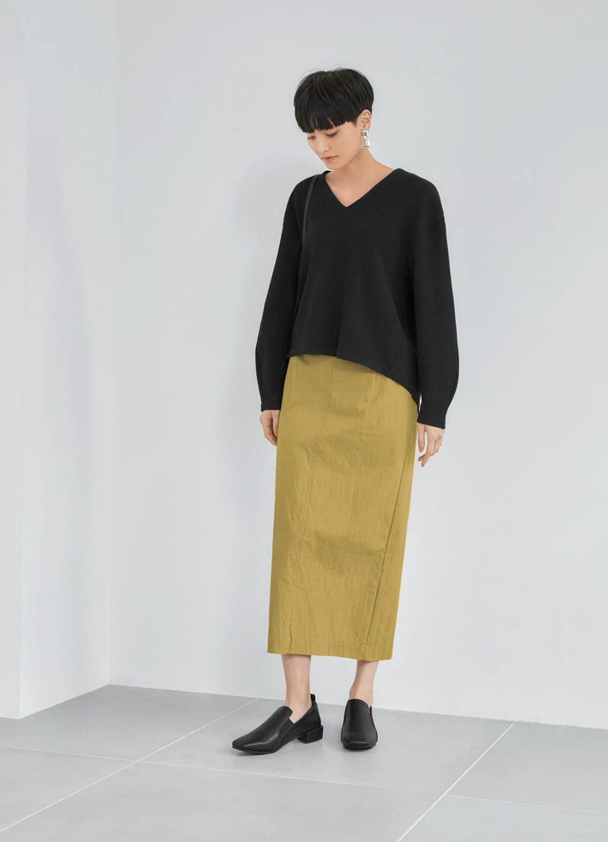 着用イメージ 165cm ブラック