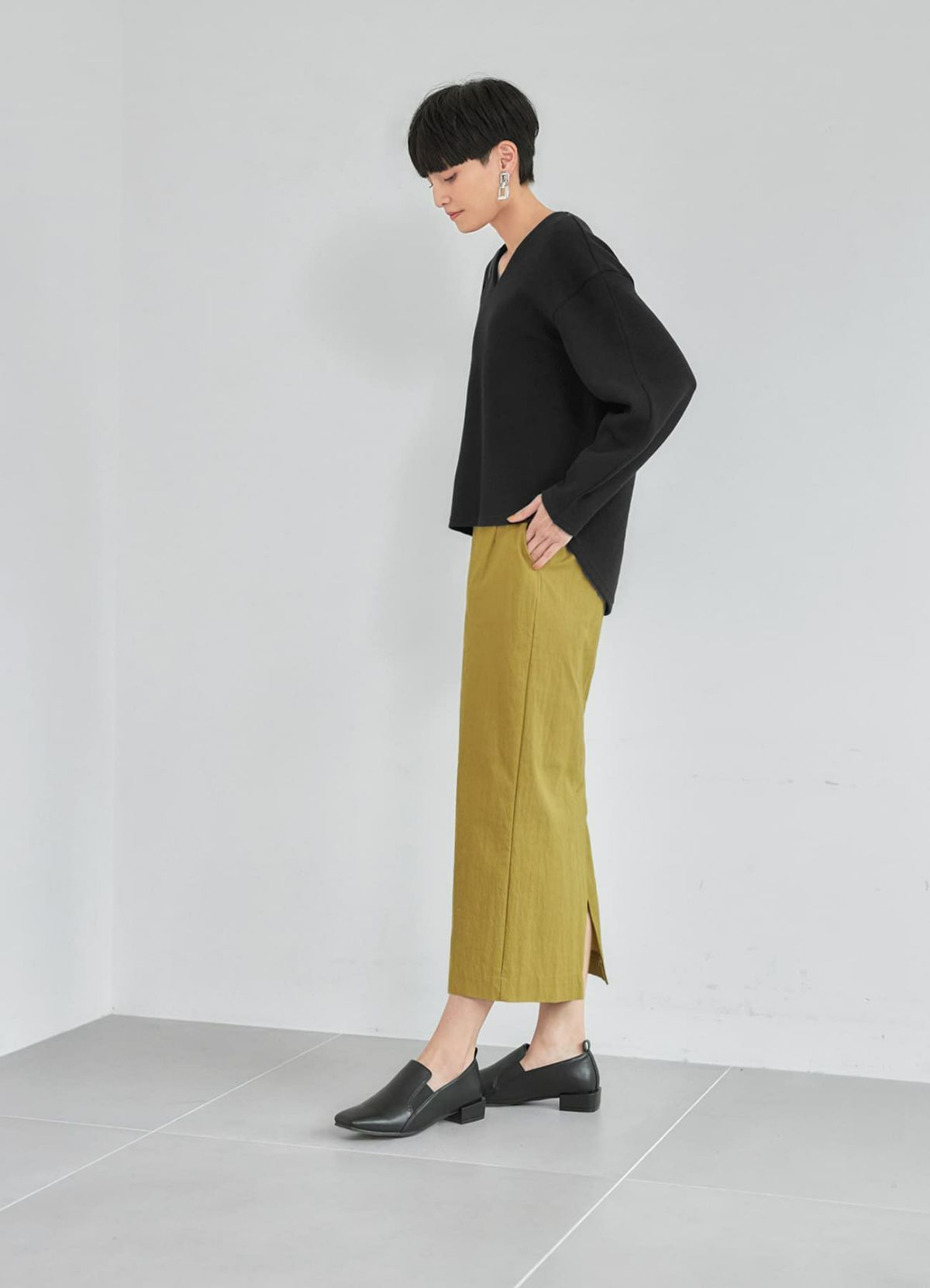 着用イメージ 165cm ブラック