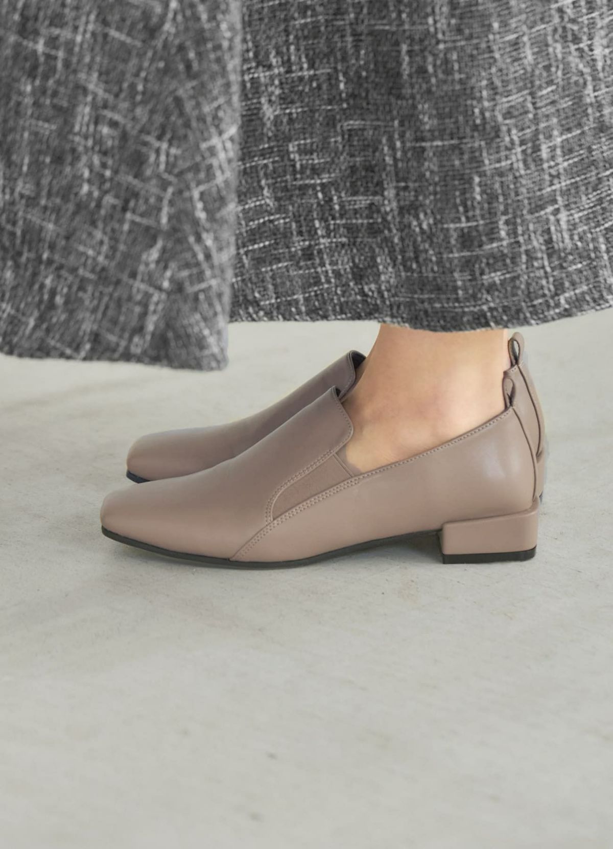 着用イメージ 168cm グレージュ