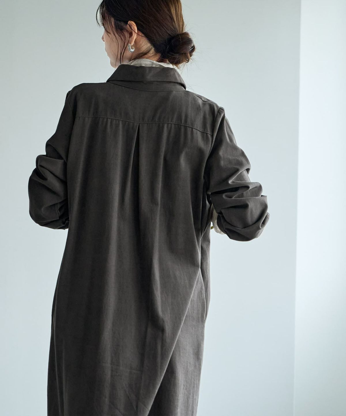 着用イメージ 168cm チャコール