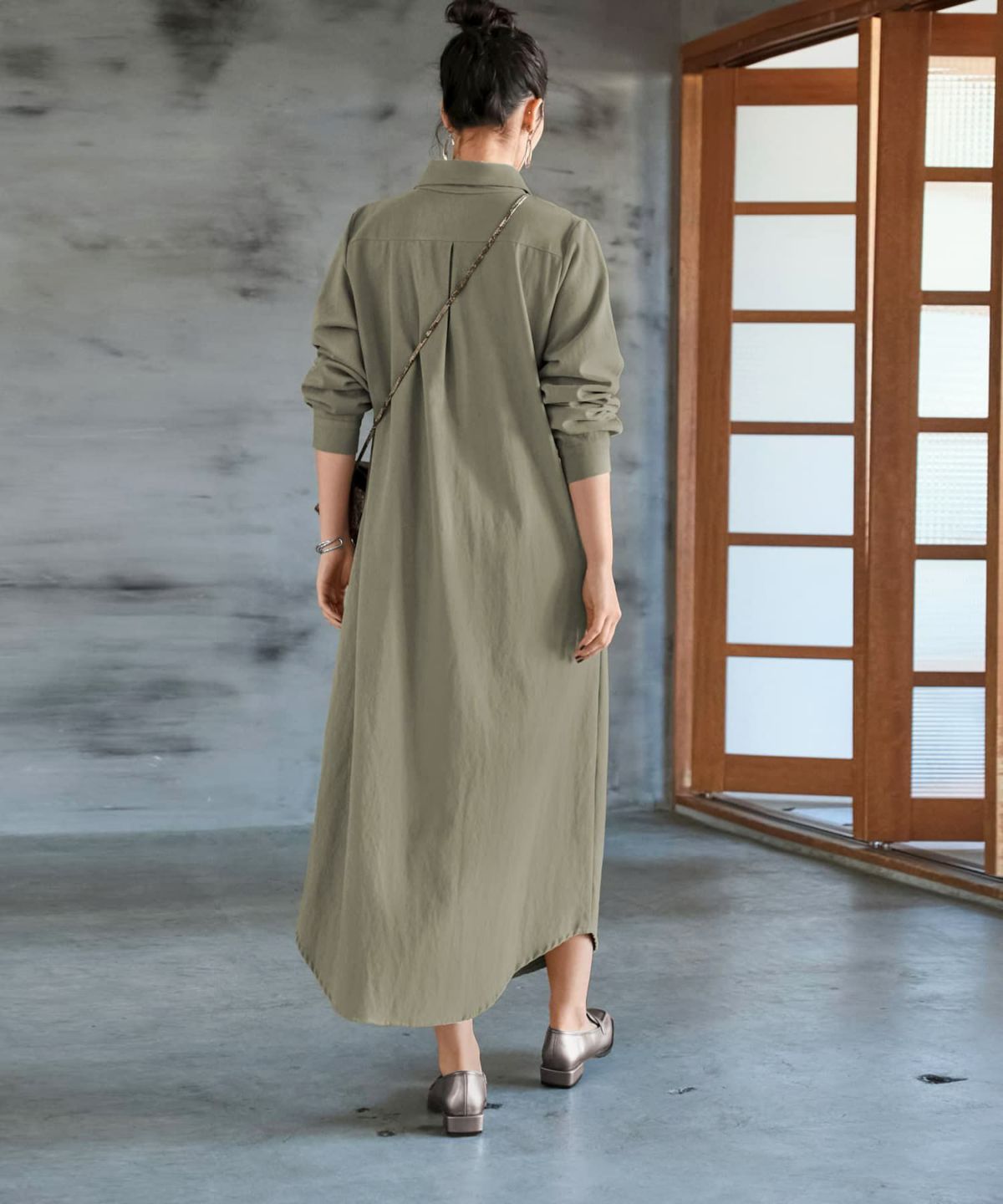 着用イメージ 165cm ブライトカーキ