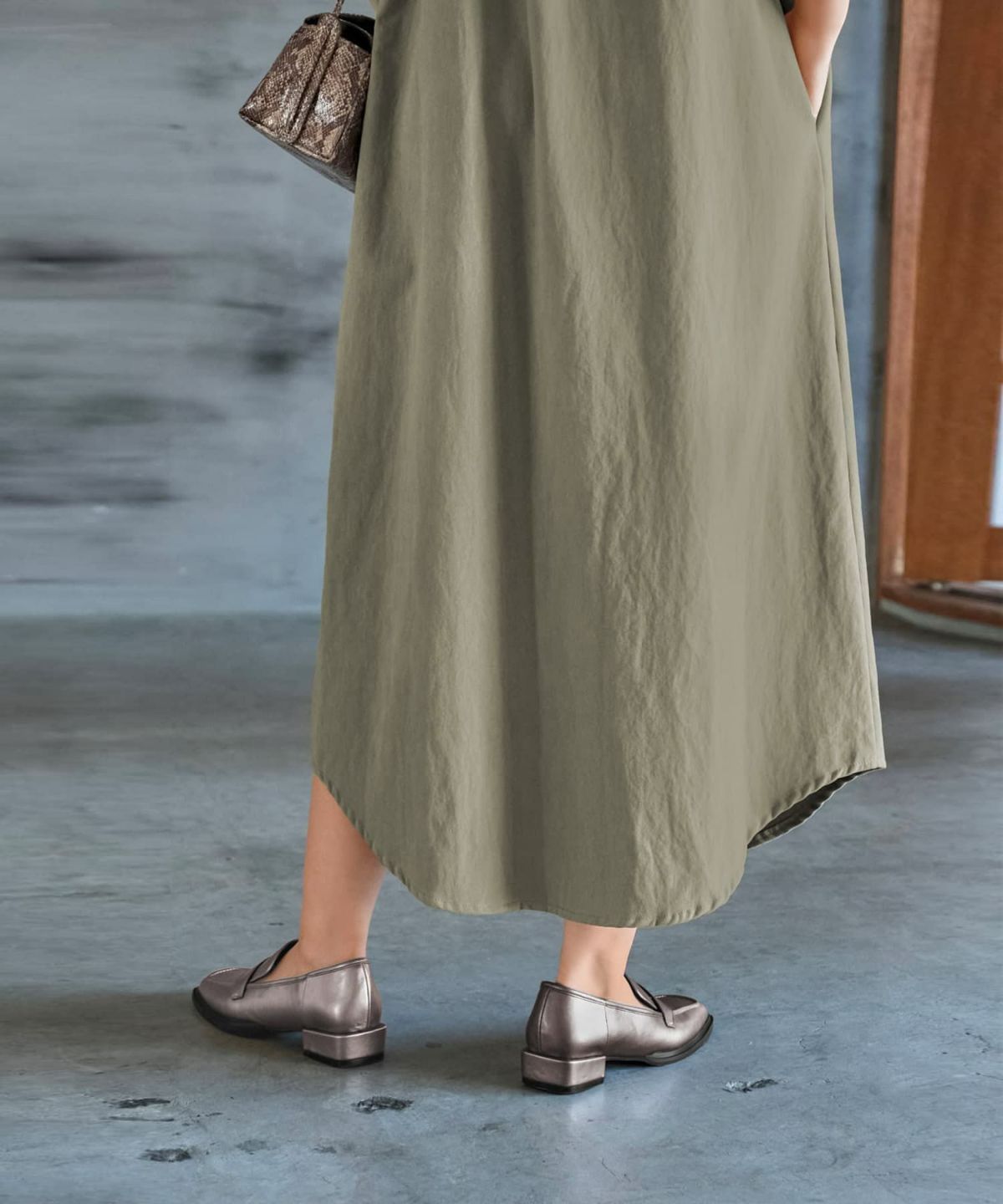 着用イメージ 165cm ブライトカーキ