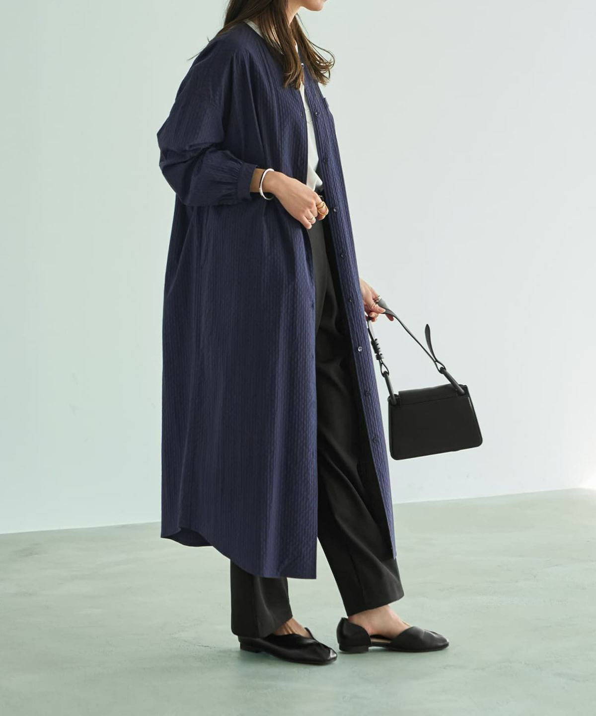 着用イメージ 165cm ネイビー