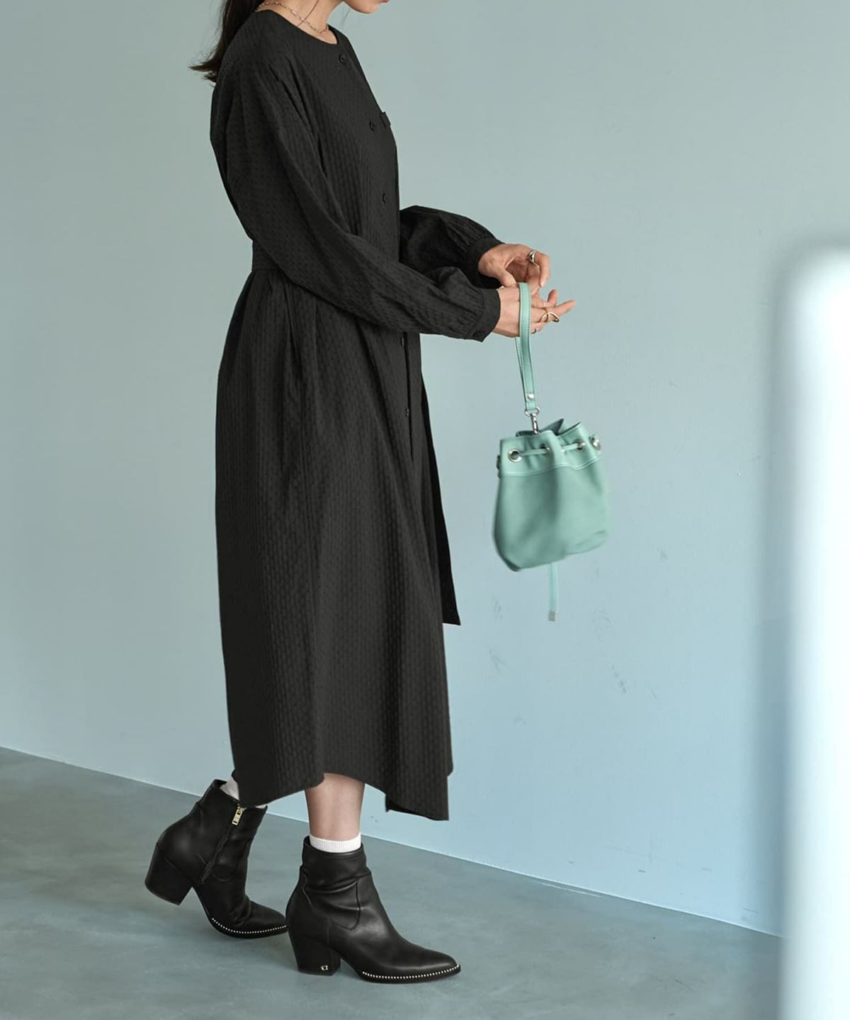 着用イメージ 165cm ブラック