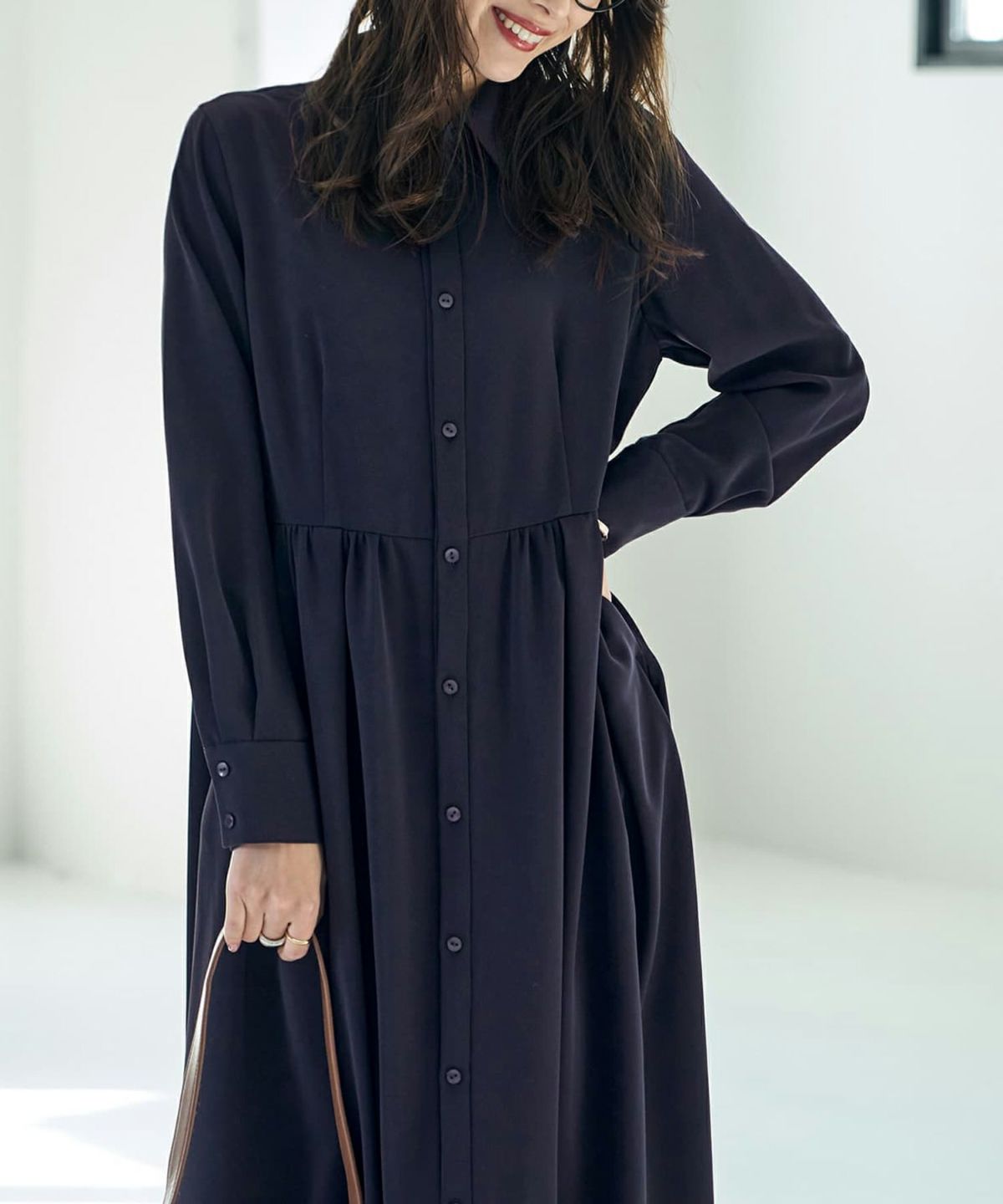 着用イメージ 168cm 着用サイズ 02 ネイビー