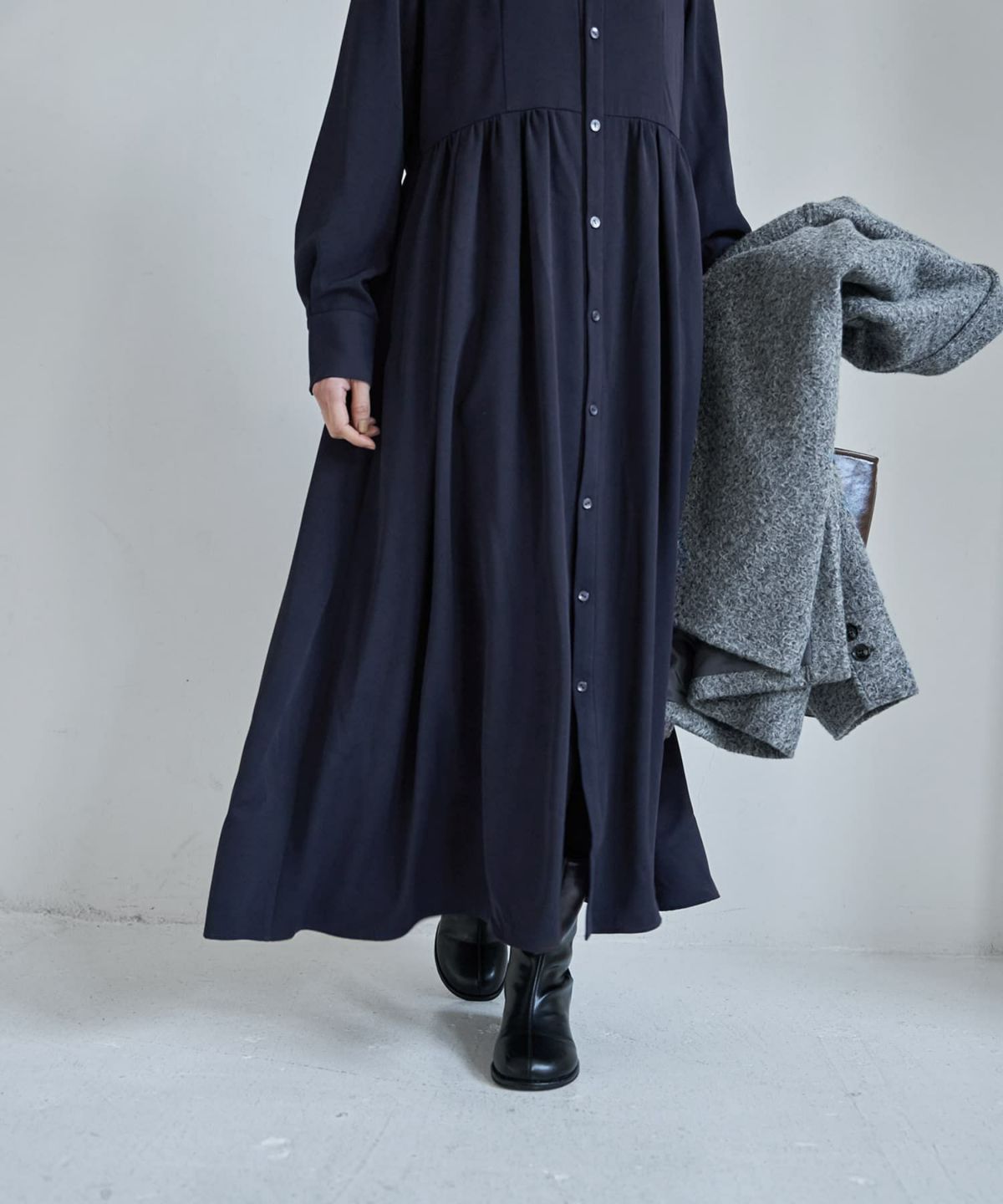 着用イメージ 168cm 着用サイズ 02 ネイビー