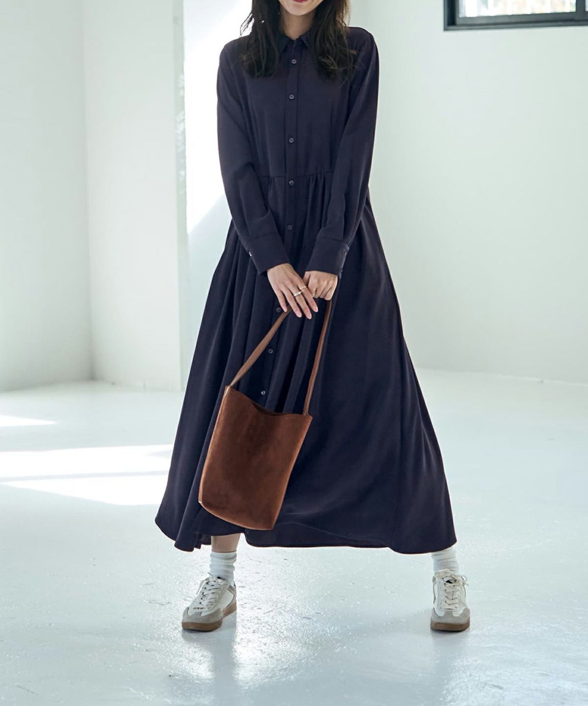 着用イメージ 168cm 着用サイズ 02 ネイビー