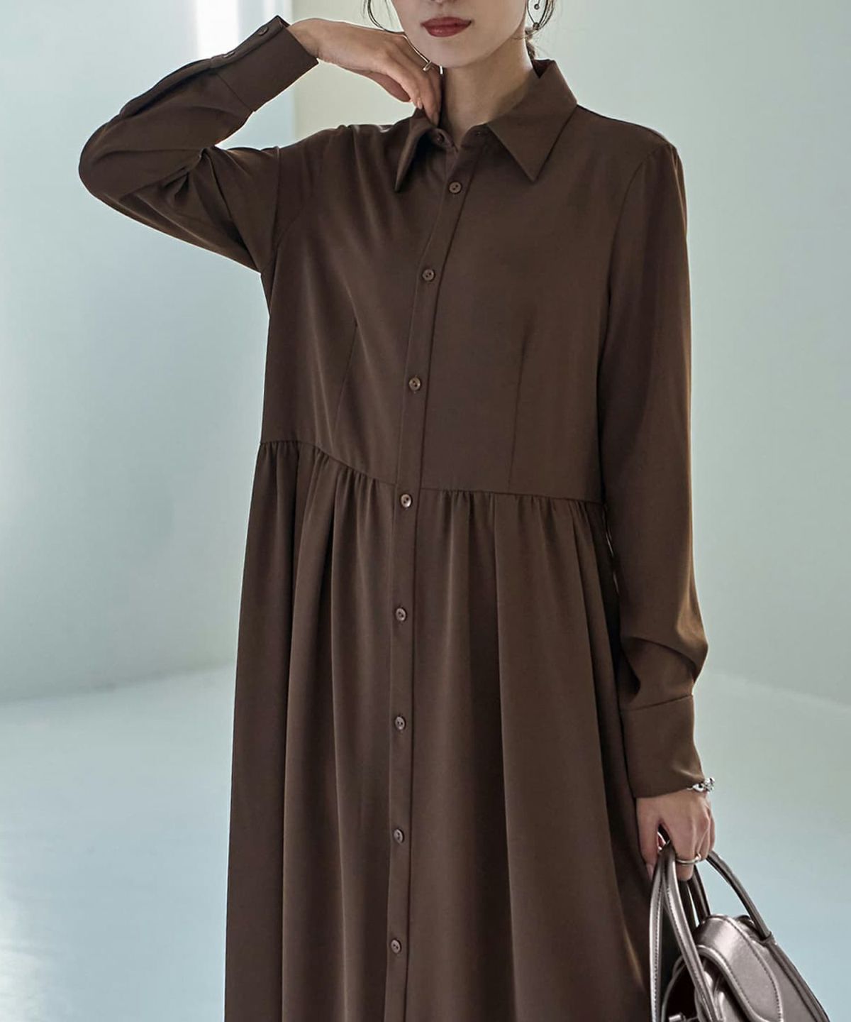 着用イメージ 168cm 着用サイズ 02 ブラウン