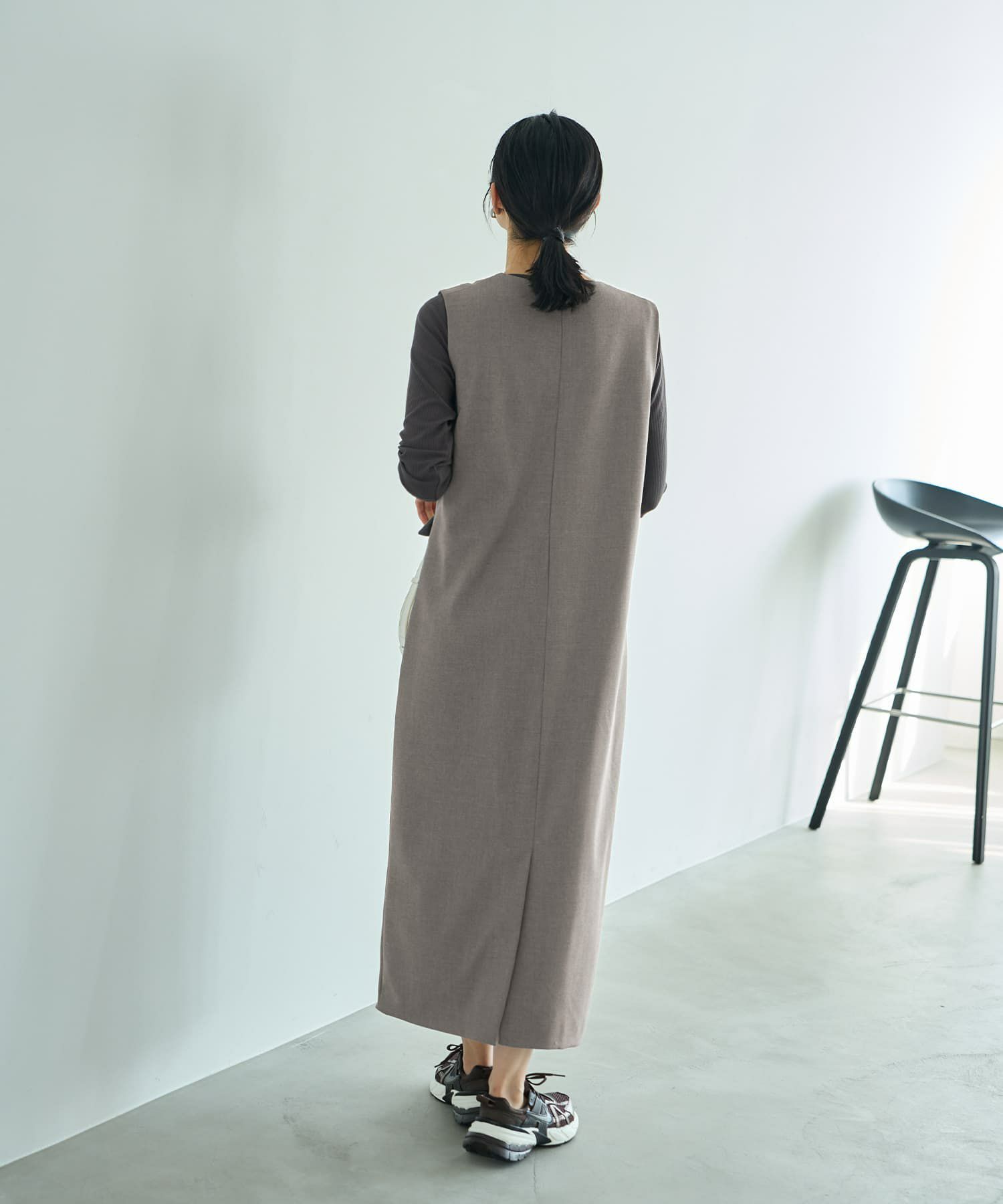 着用イメージ 164cm 02サイズ グレー