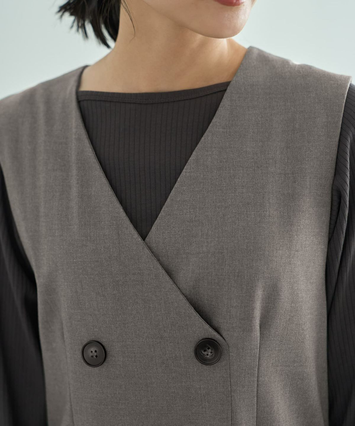 着用イメージ 164cm 02サイズ グレー