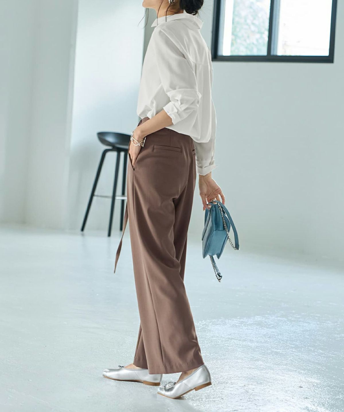 着用イメージ 165cm ホワイト