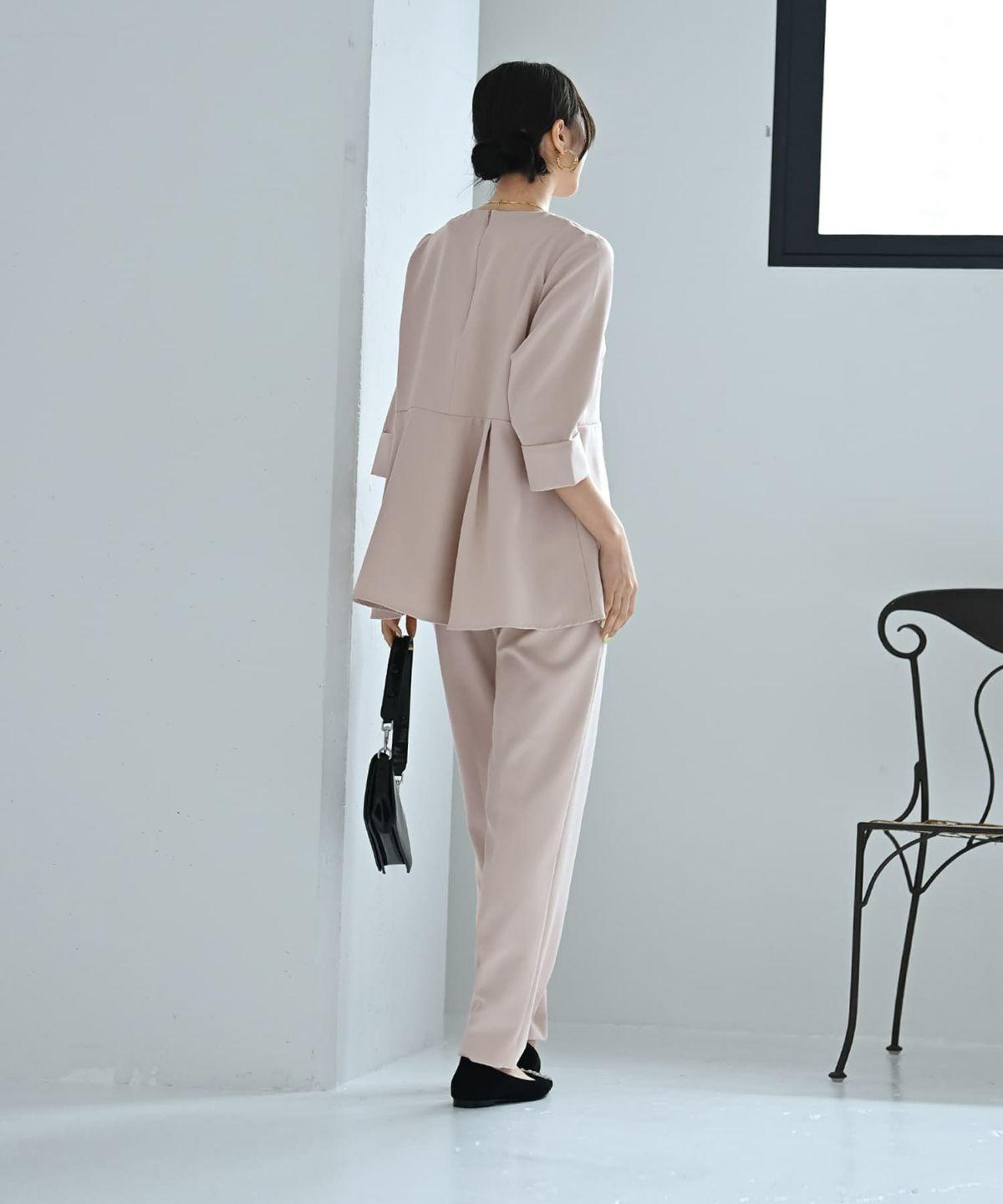 着用イメージ 170cm アイボリー