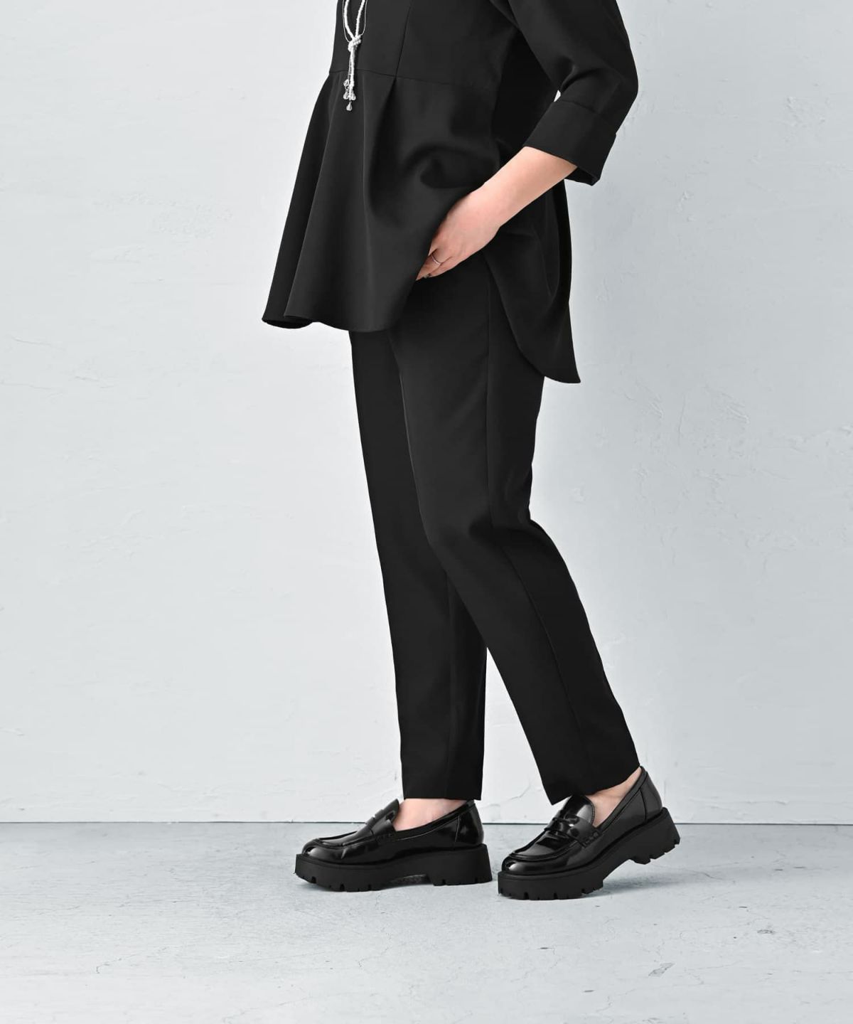 着用イメージ 163cm ブラック