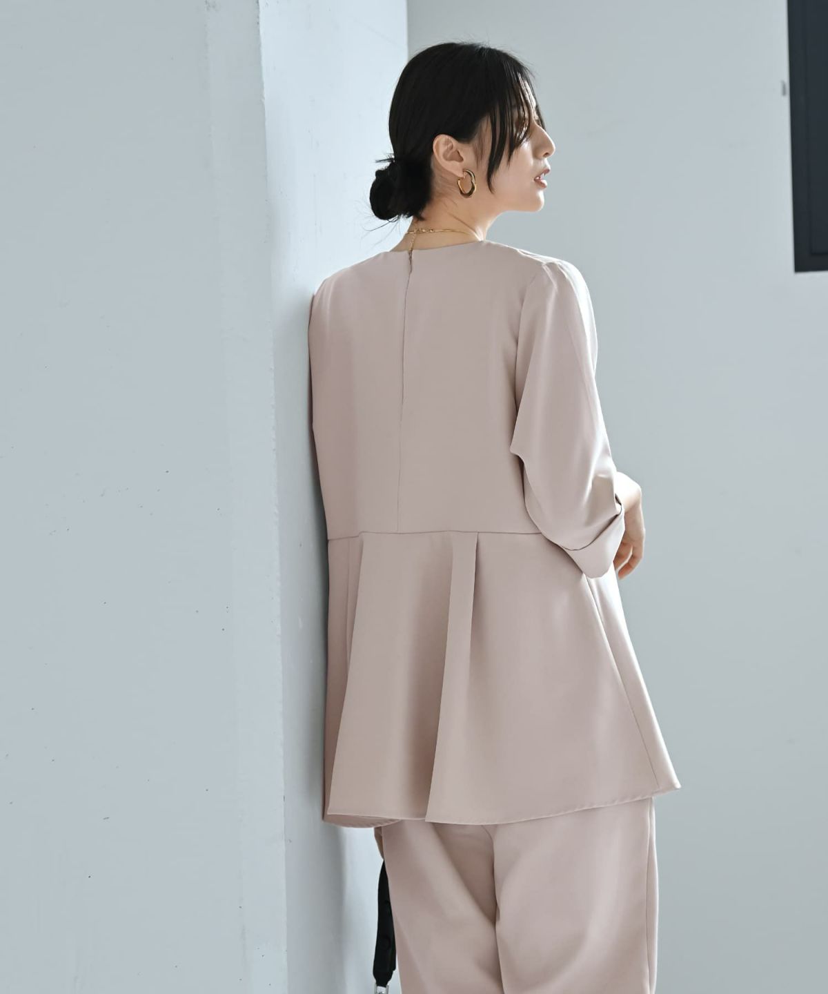 着用イメージ 170cm アイボリー