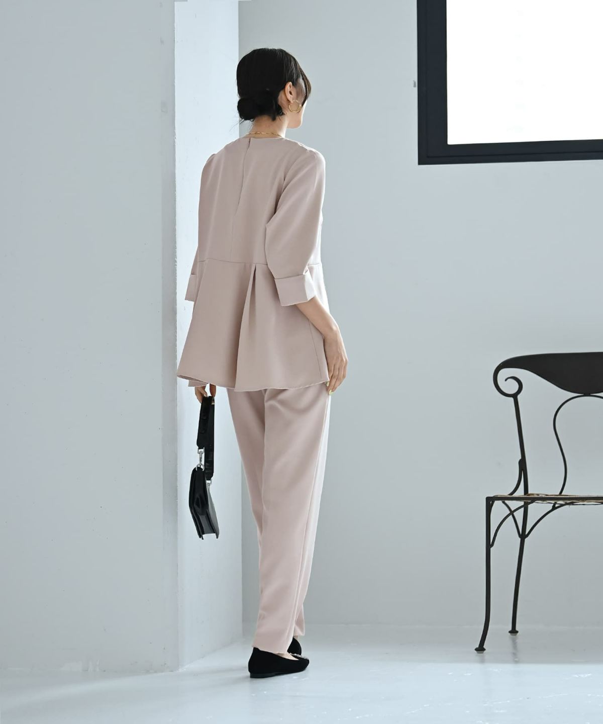 着用イメージ 170cm アイボリー