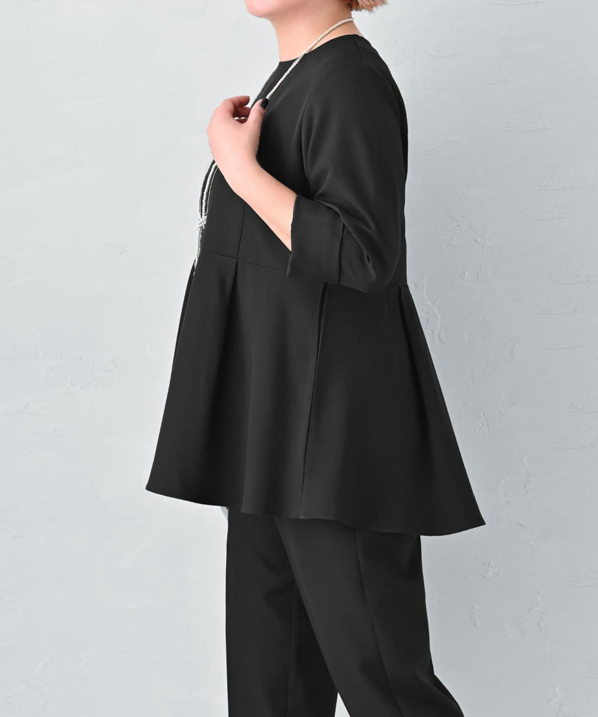 着用イメージ 163cm ブラック