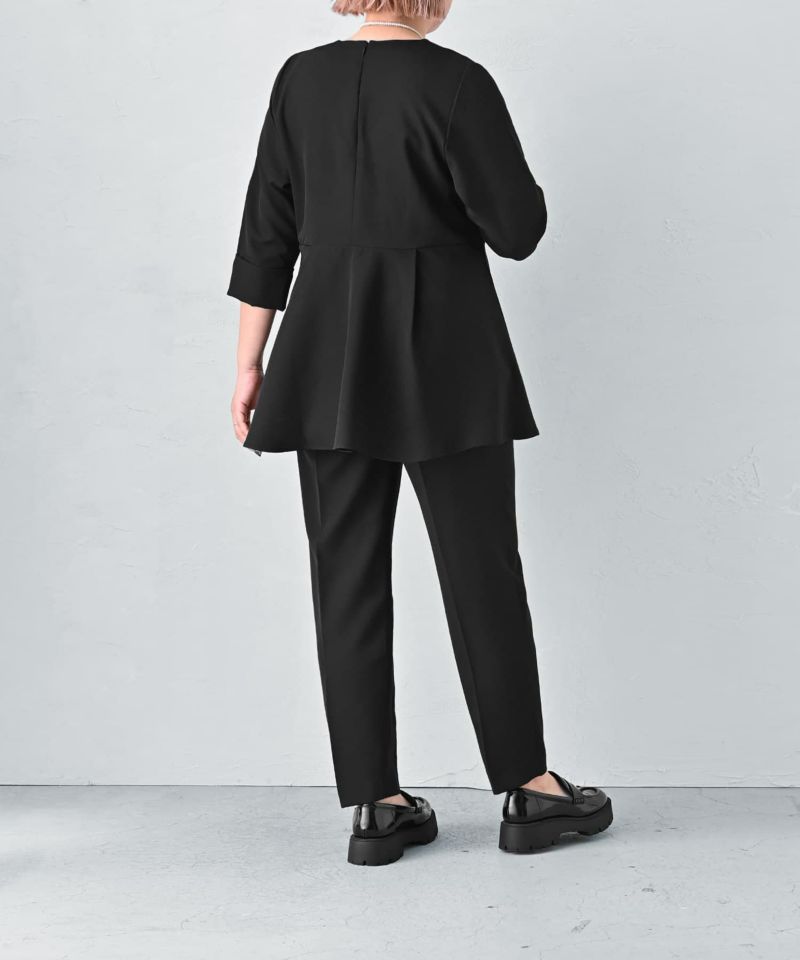 スタイルデリ STYLE DELI 【BLK001】美カバーぺプラムトップス （ブラック） BLK001】美カバーぺプラムトップス | おしゃれな大人レディース