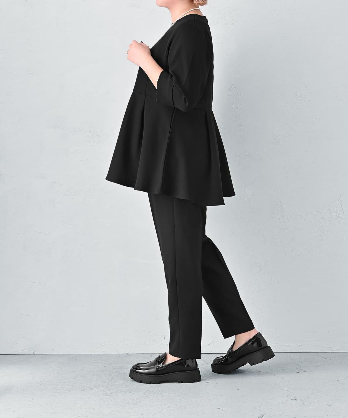 着用イメージ 163cm ブラック