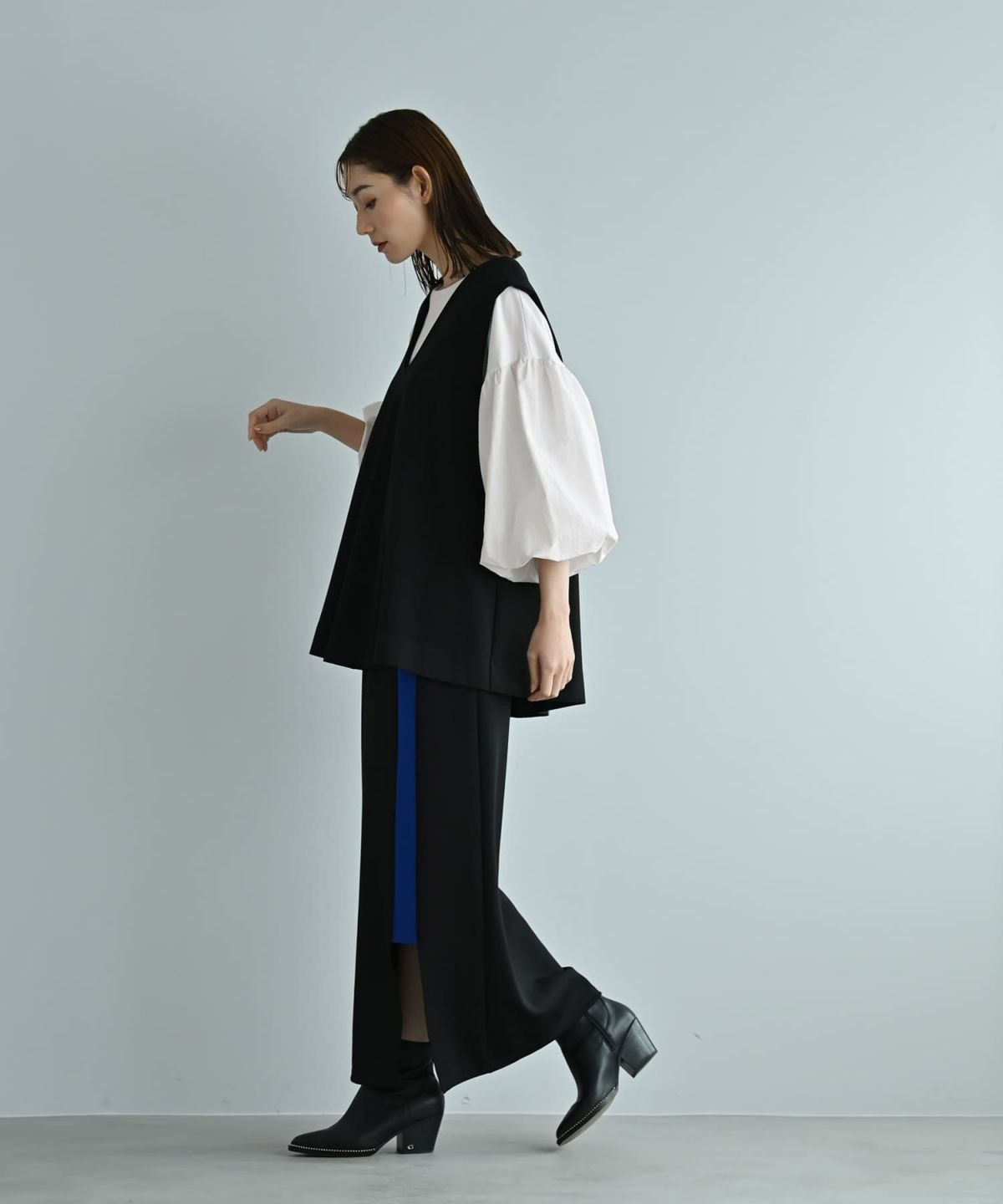 着用イメージ 170cm オフホワイト