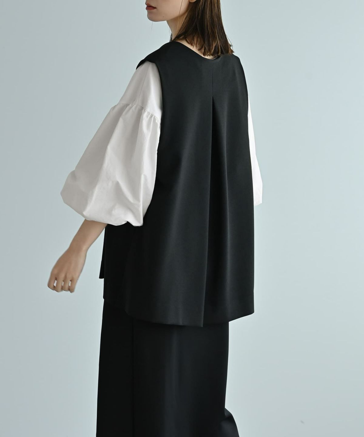 着用イメージ 170cm オフホワイト