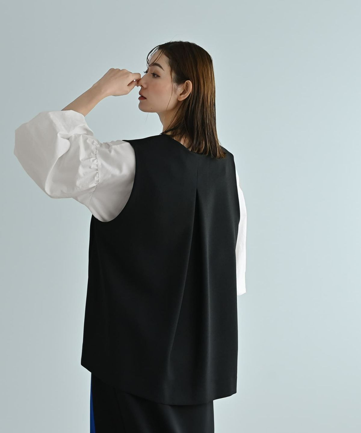 着用イメージ 170cm オフホワイト