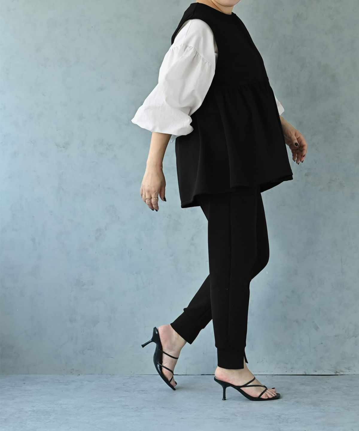 着用イメージ 163cm オフホワイト