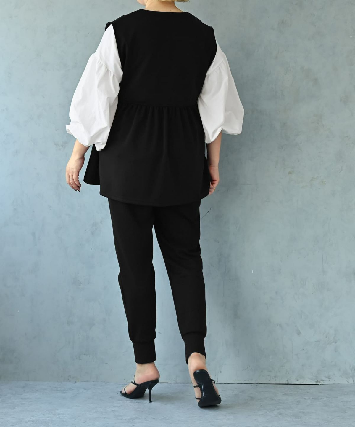 着用イメージ 163cm オフホワイト